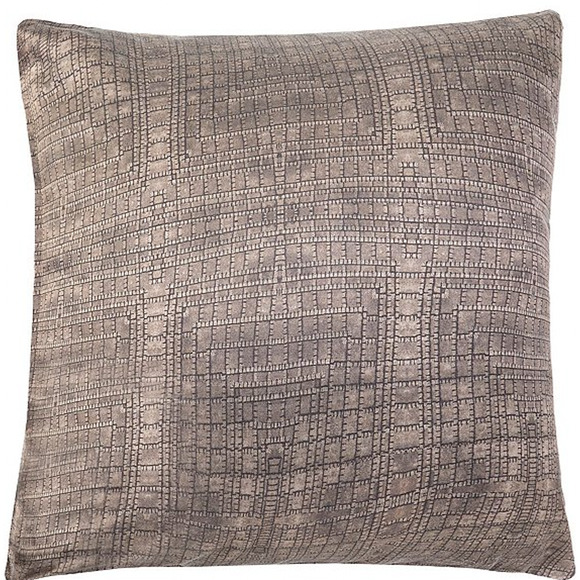 Luxury Hotel Hendrix Euro Sham 26" Square Brown - Picture 1 of 5